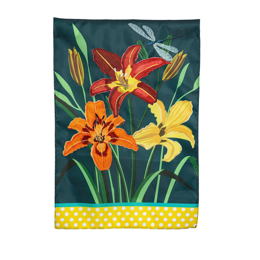 Garden Flag - Daylillies