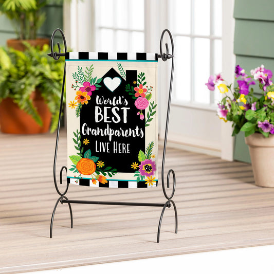 Garden Flag - Worlds Best Grandparents