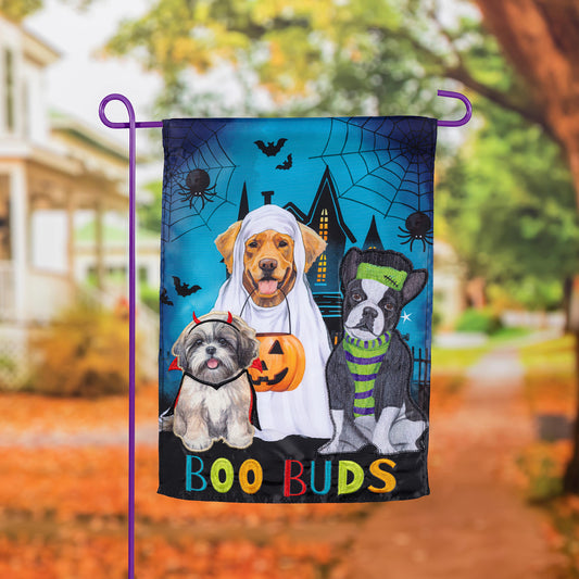 Garden Flag - Boo Buds Applique