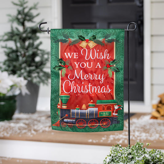 Garden Flag - North Pole Express Applique