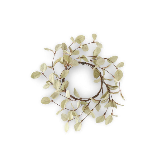 4.5" Light Green Eucalyptus Candle Ring