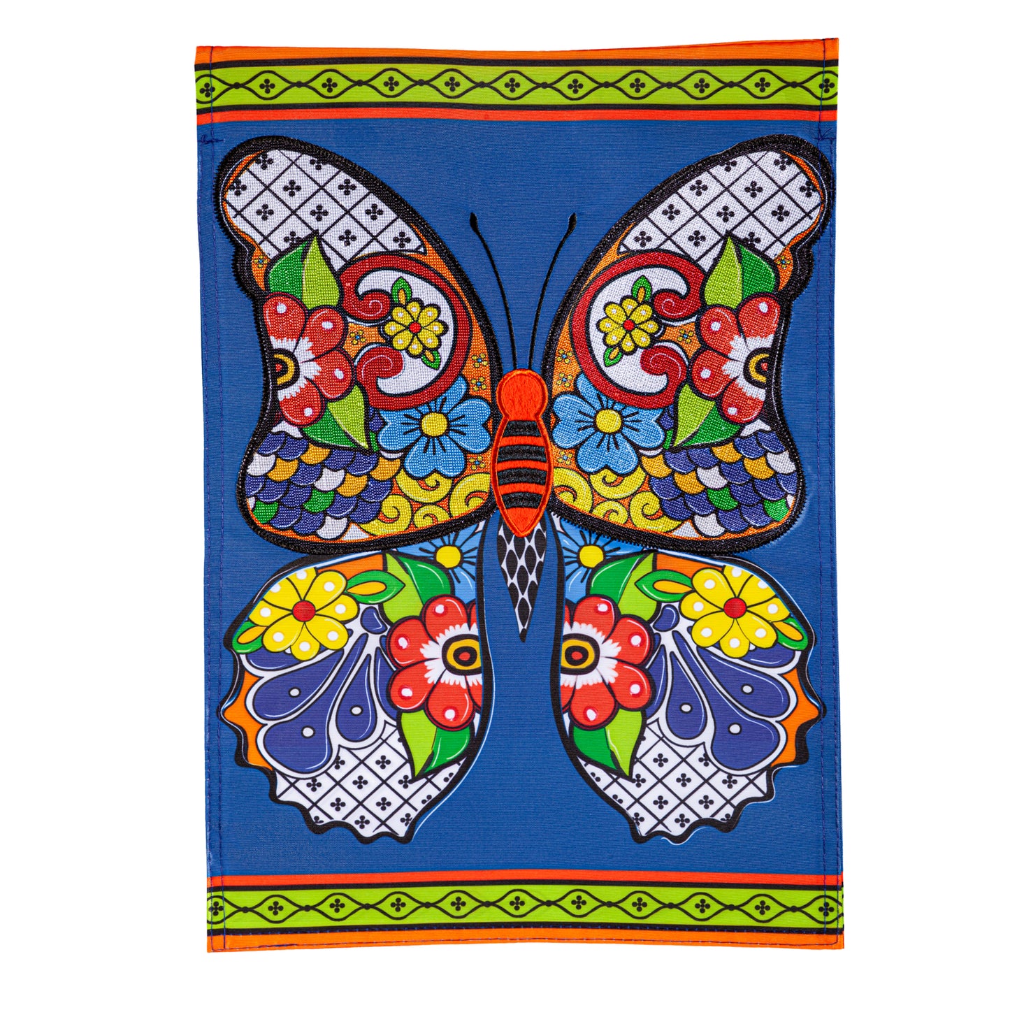 Grdn Flag - Talavera Butterfly