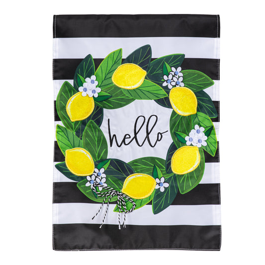 Garden Flag - Magnolia Leaves & Lemon