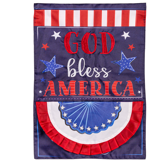 Garden Flag - Patriotic God Bless America