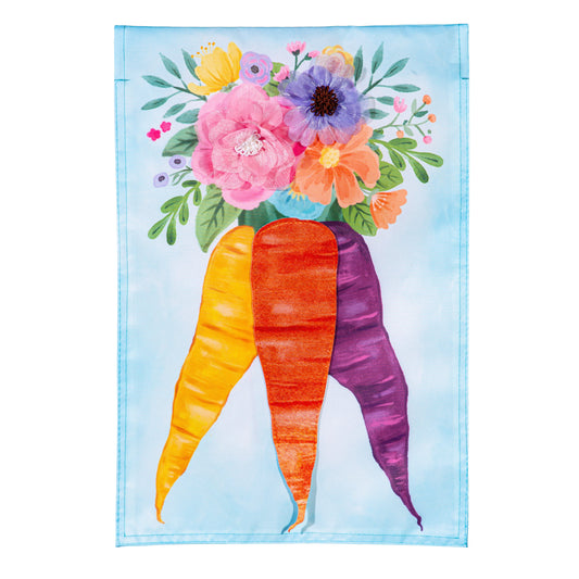 Garden Flag - Floral Carrot Bunch