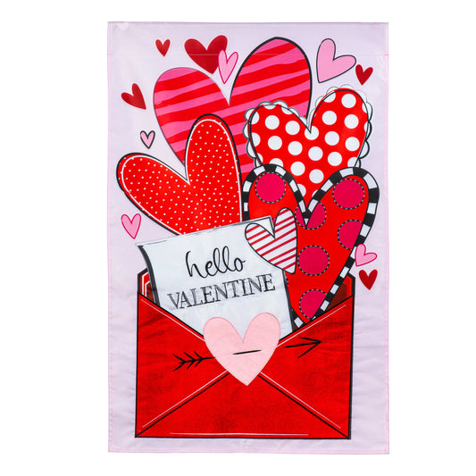 Garden Flag - Sending Love Valentines Day