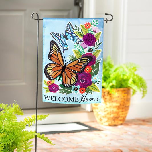 Garden Flag - Welcome Home Butterflies