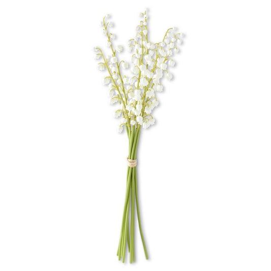 17" White Real Touch Lily of the Valley