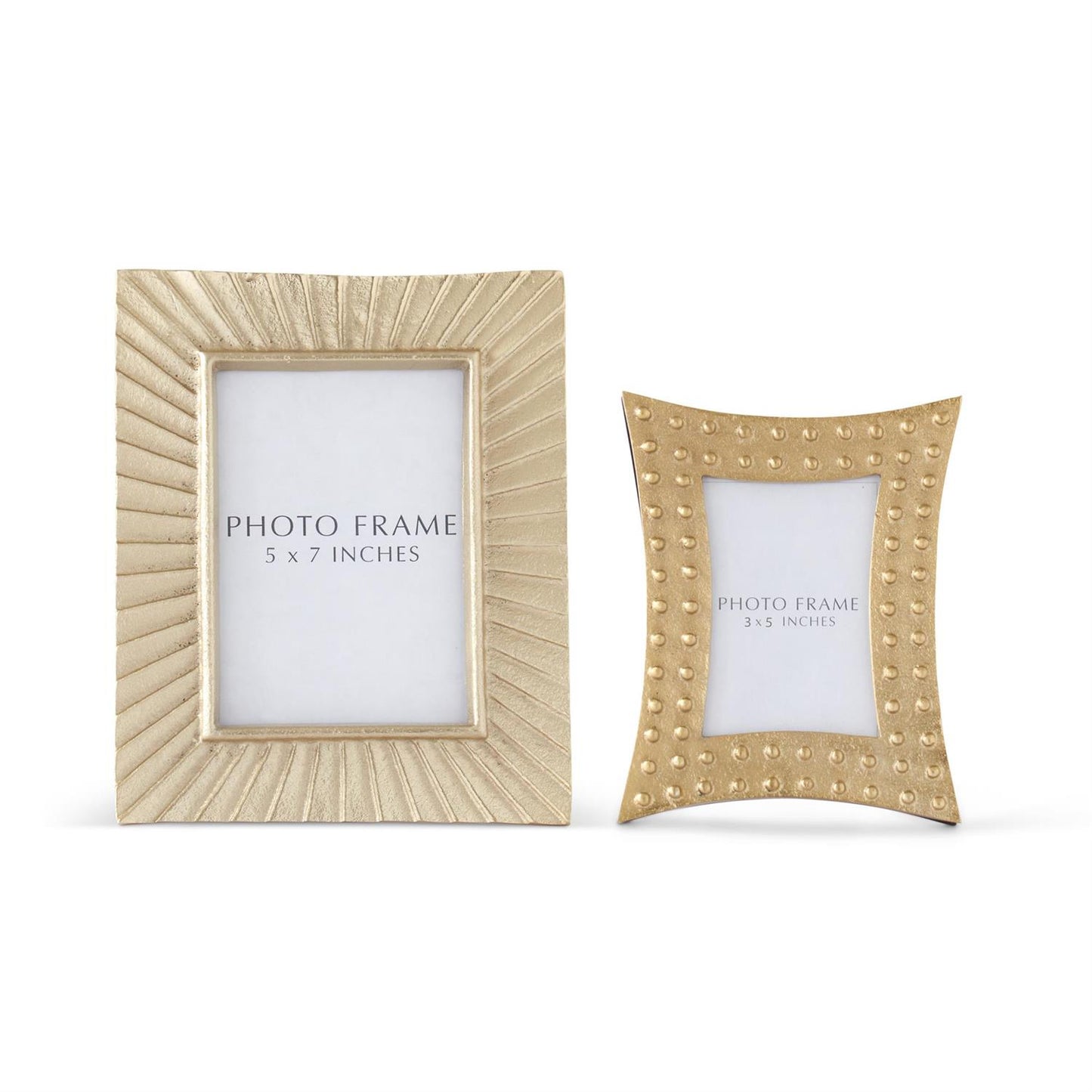 Frame - 3x5 Gold Metal Dot Embossed