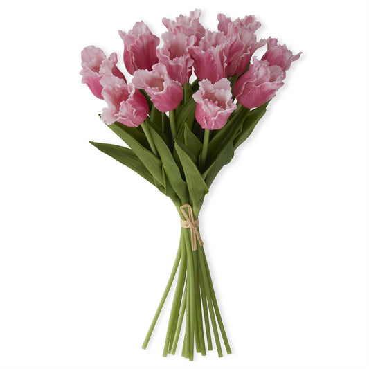 13" Mauve Real Touch Parrot Tulip Bundle