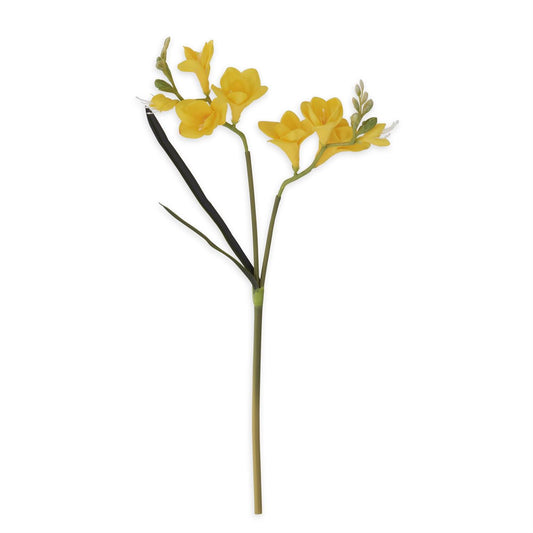 21" Yellow Real Touch Freesia Stem