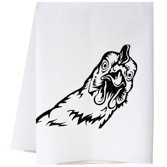 Tea Towel - Curious Chicken