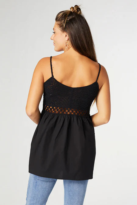 Lark Spaghetti Top - Black