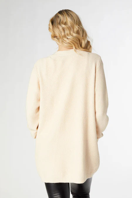 Relaxed Ciana Cardigan w/ Pocket - Oatmeal