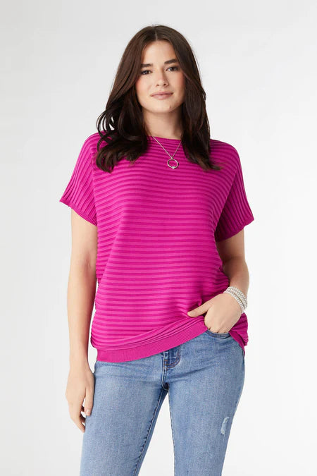 Carrigan Top - Raspberry