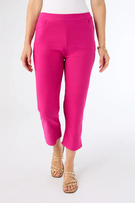 Georgie Bow - Back Capri - Bright Rose