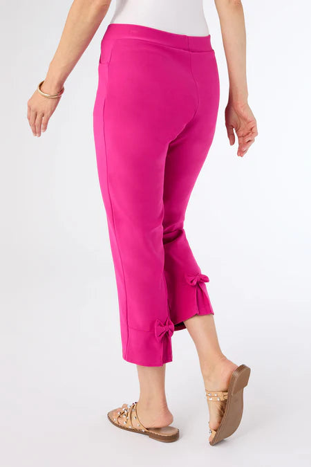 Georgie Bow - Back Capri - Bright Rose