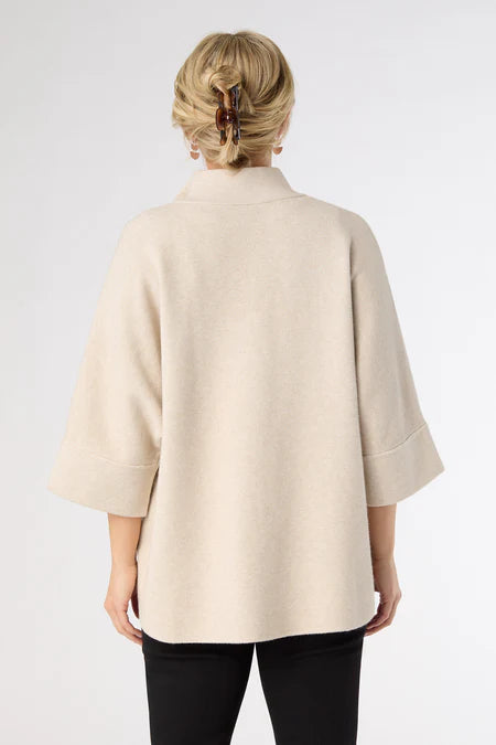 Heavenly-Luxe Rhinestone Cardi - Oatmeal