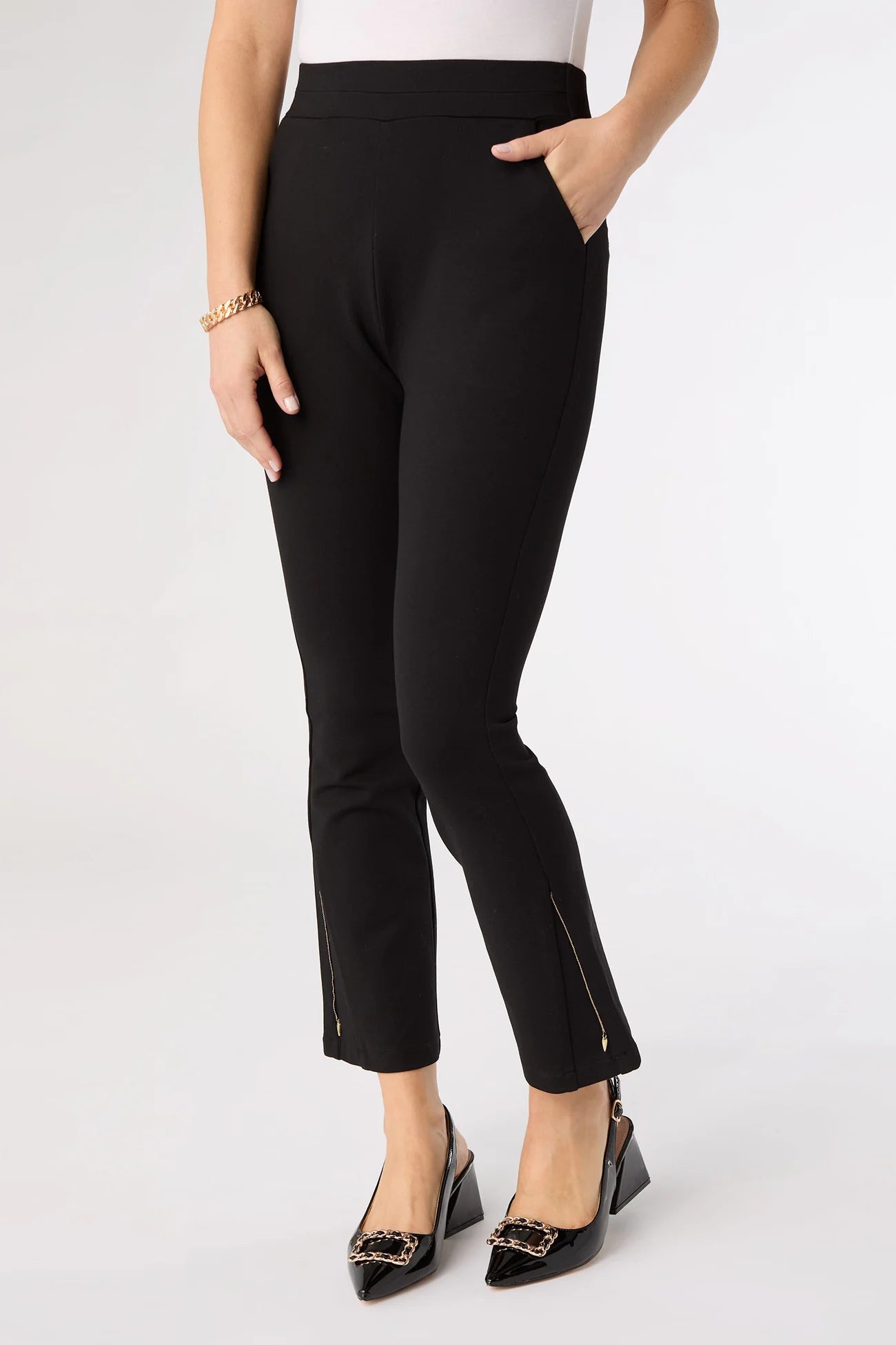 Celyse Babe Flare Pant - Blk/Gld