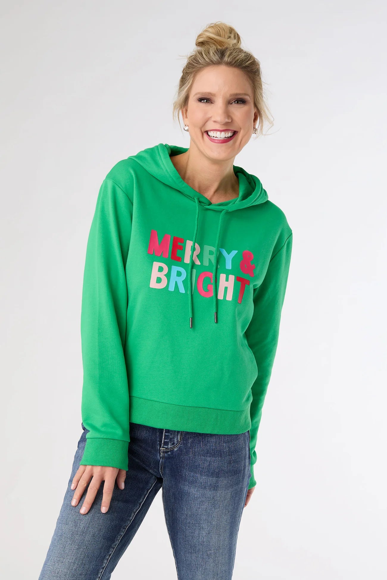 Merry & Bright Hooded Sweatshirt