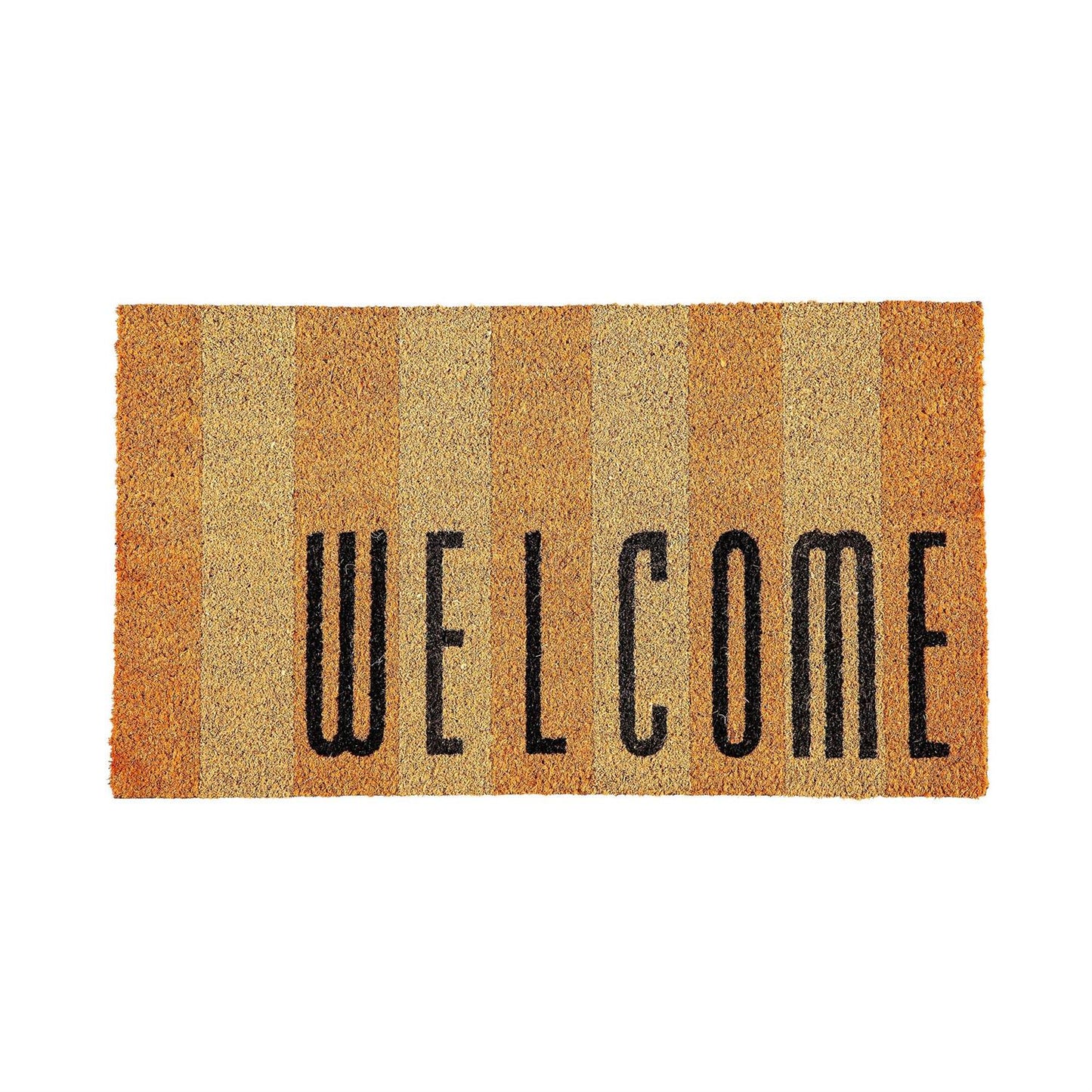Coir Mat - Welcome Striped