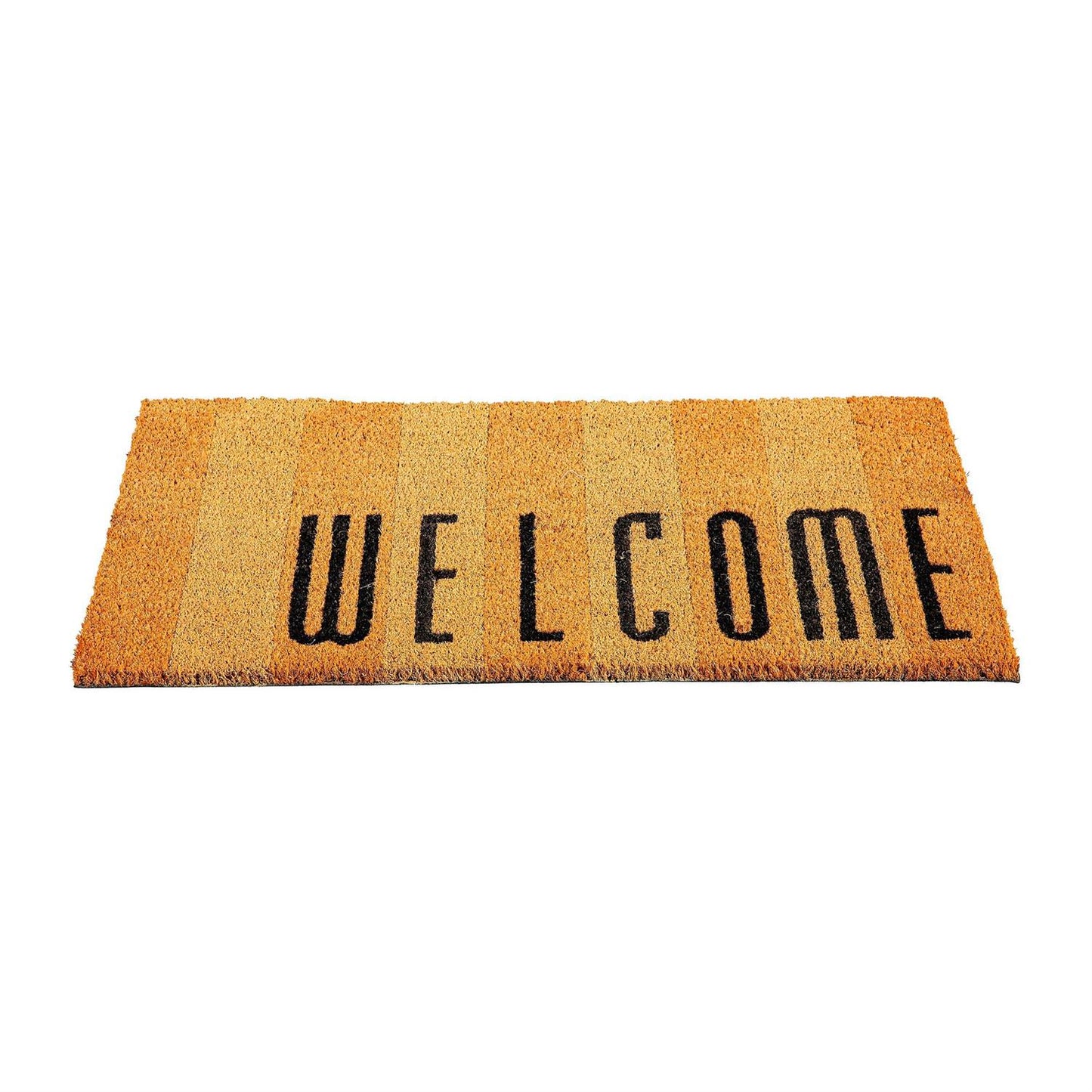Coir Mat - Welcome Striped