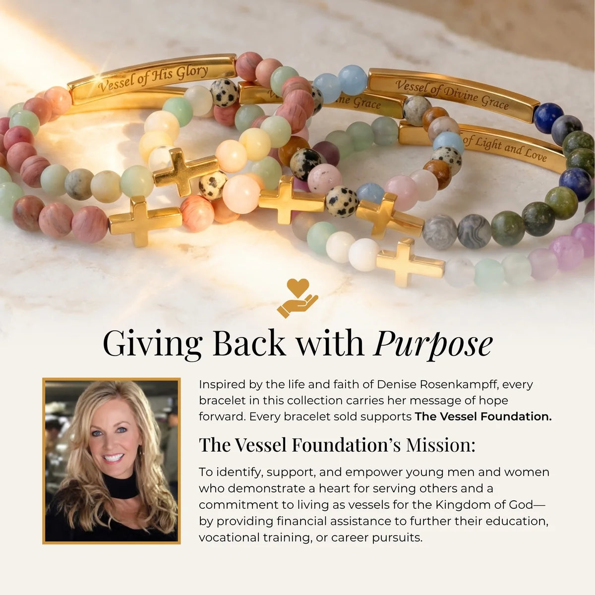 Vessel of Purpose Bracelet - Light & Love