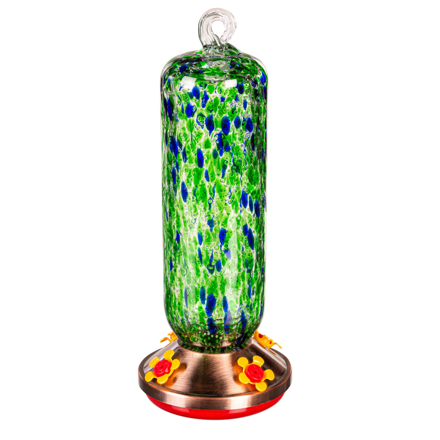 GID Glass Hummingbird Feeder, Green