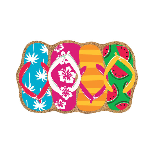 Coir Mat - Stacked Flip Flop