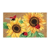 Coir Mat - Sunflower Ladybugs