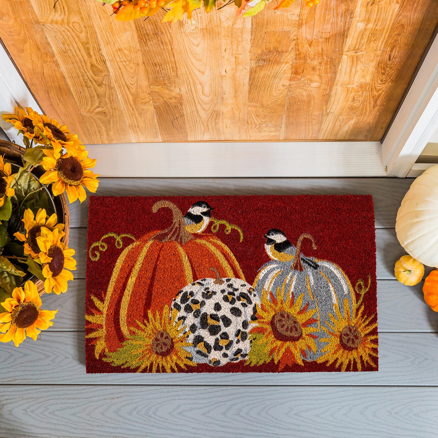Coir Mat - Animal Print Pumpkin