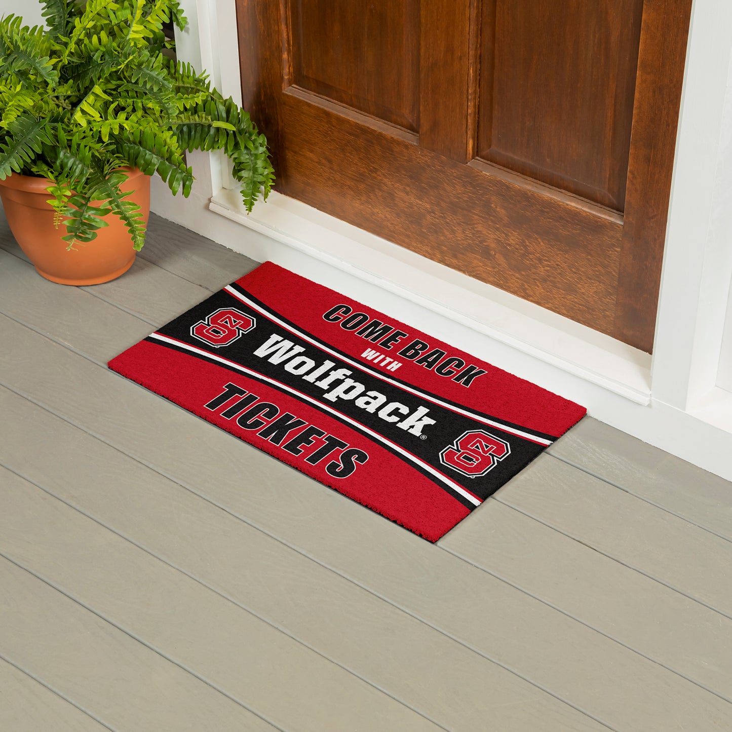 28" x 16" PVC Trapper Mat - NCSU Come Back