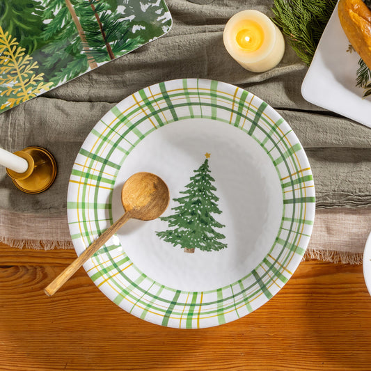 Melamine Serving Bowl - Shades of Green