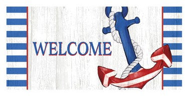 Sassafras Mat - Patriotic Anchor