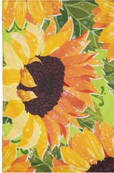 House Flag - Sunflowers in Garden