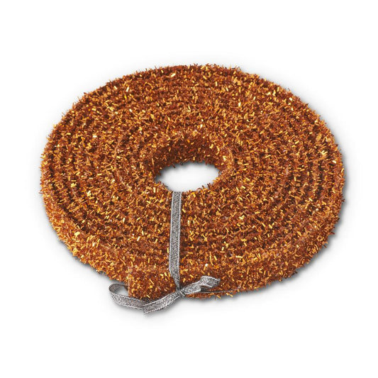 1" Org Tinsel Ribbon 5yd Roll