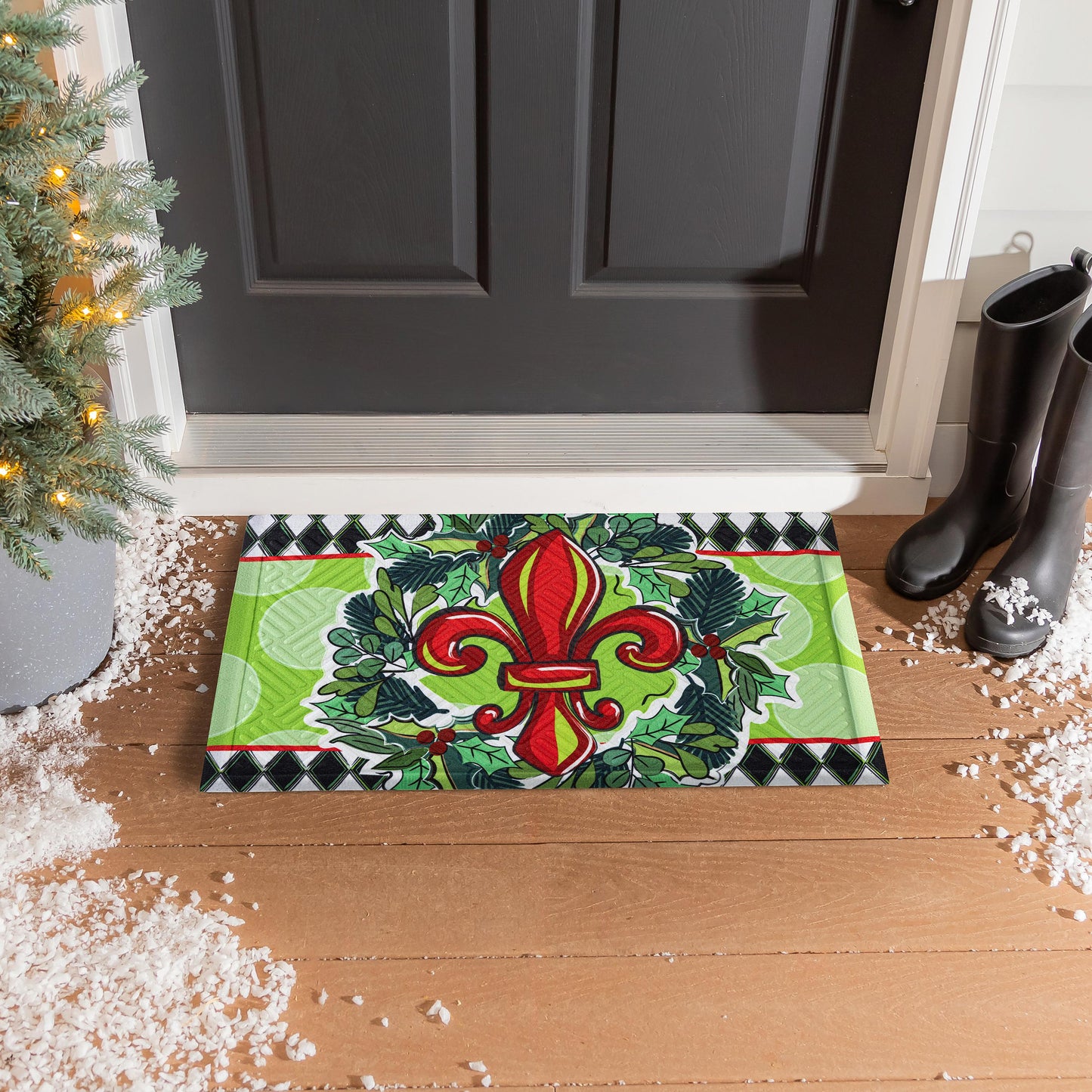 Embossed Mat - Holiday Fleur De Lis