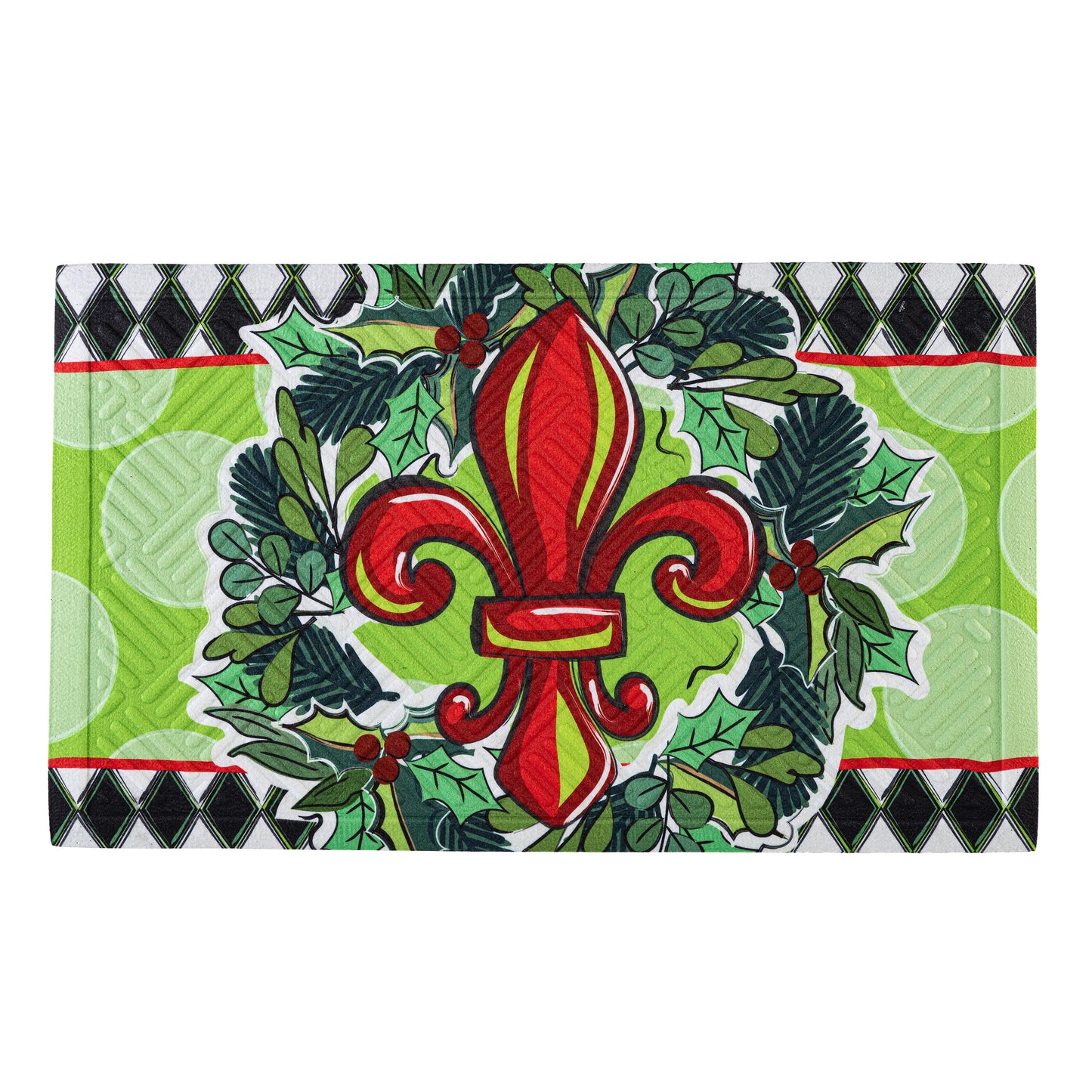 Embossed Mat - Holiday Fleur De Lis