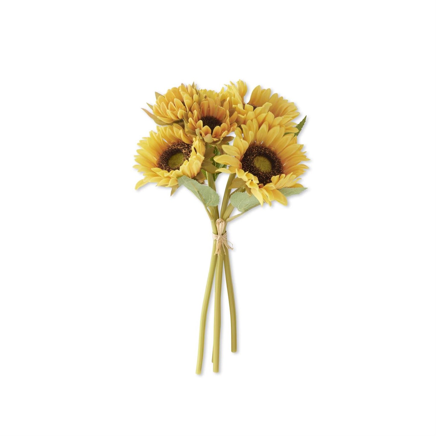 13" Yellow Real Touch Sunflower Bundle (6 Stems)