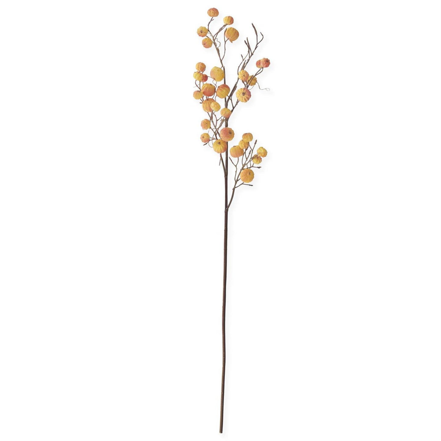 31" Orange Berry Faux Dried Stem