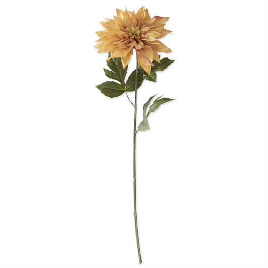 26" Yellow w/ Pink Dahlia Stem