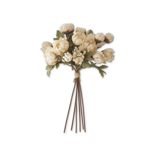 10" Cream Dahlia Bundle (6 Stems)