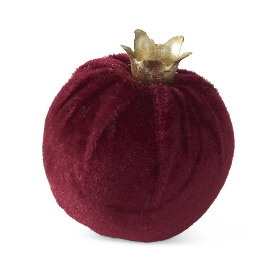 Bag of 6 - 2.5" Burgundy Velvet Pomegranates