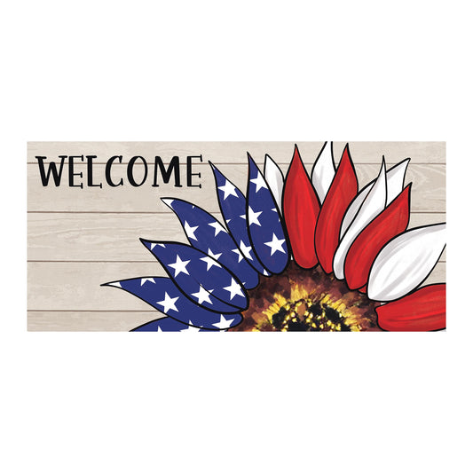 Sassafras Mat - Patriotic Sunflower