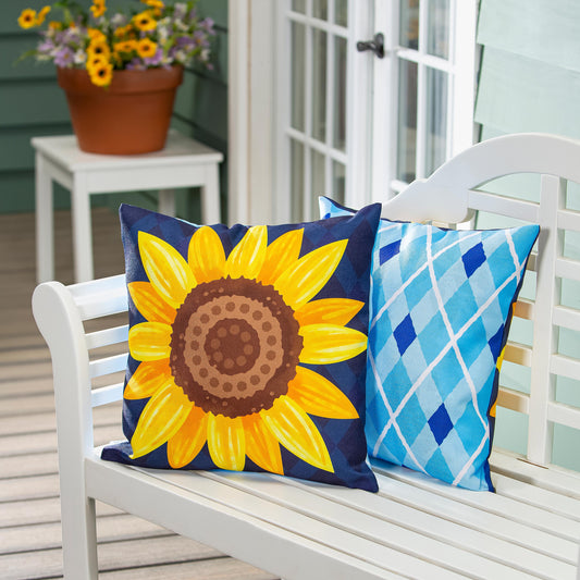 Pillow Cover - Bless Our Home Sunflower