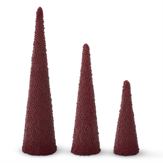 Icy Red Berry Cone Tree