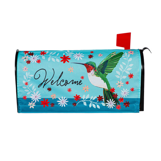 Mailbox Cover - Hummingbird Welcome