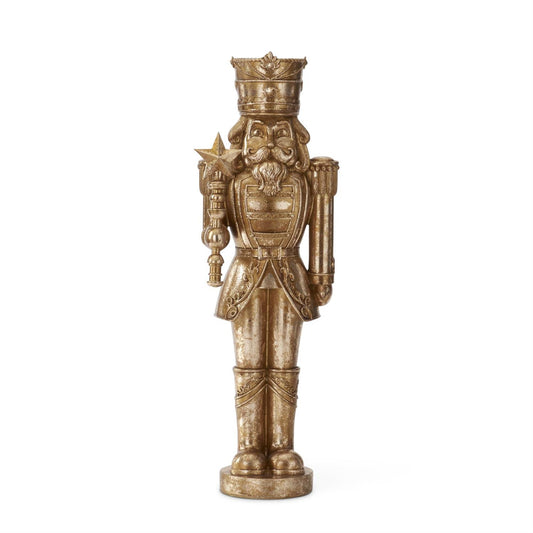 23.25 Gold Nutcracker w/ Star Scepter