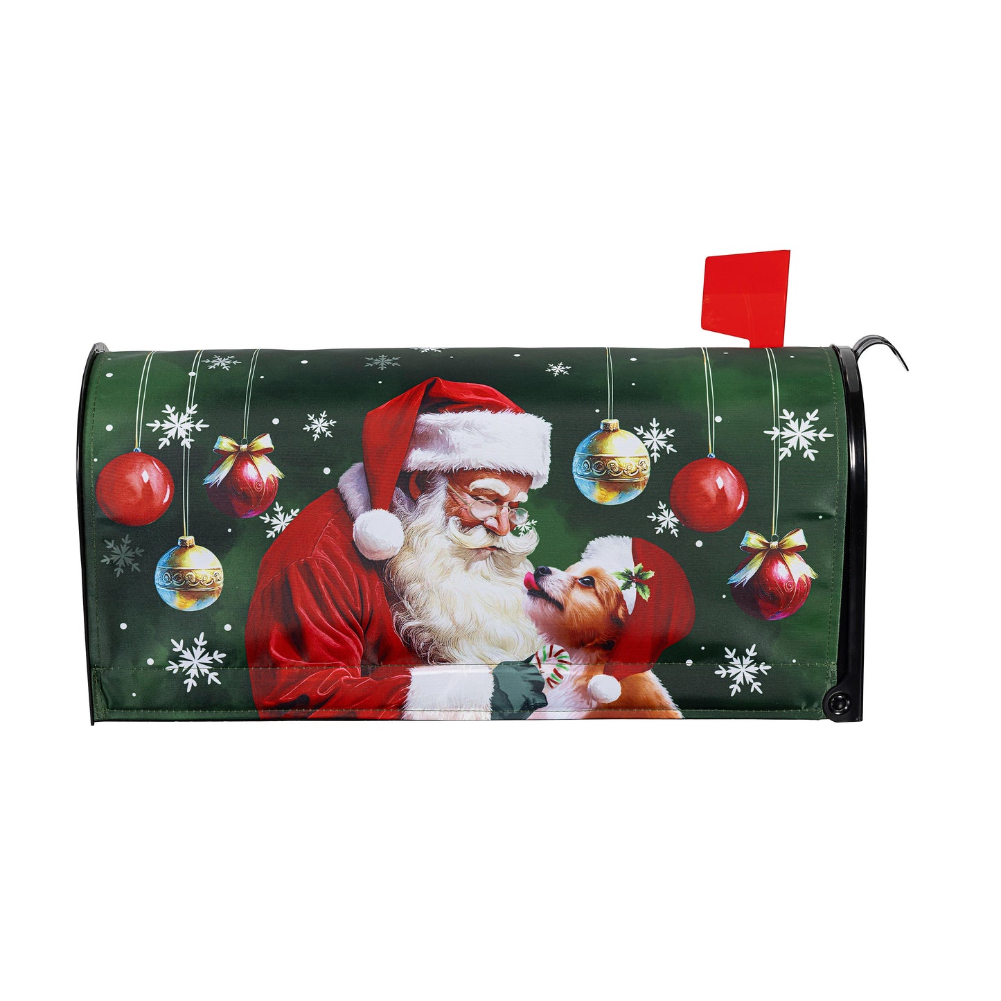 Mailbox Cover - Santa & Olive