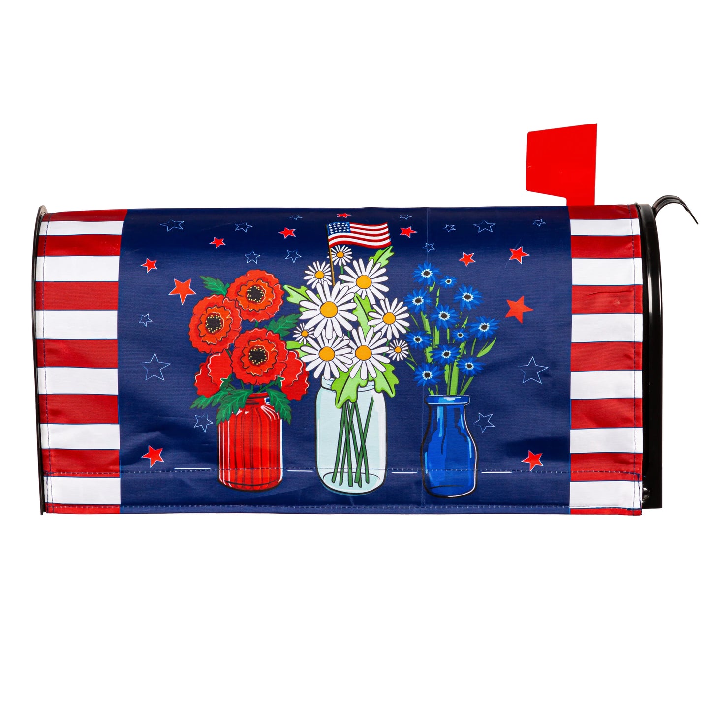 Mailbox Cover - Patriotic Floral